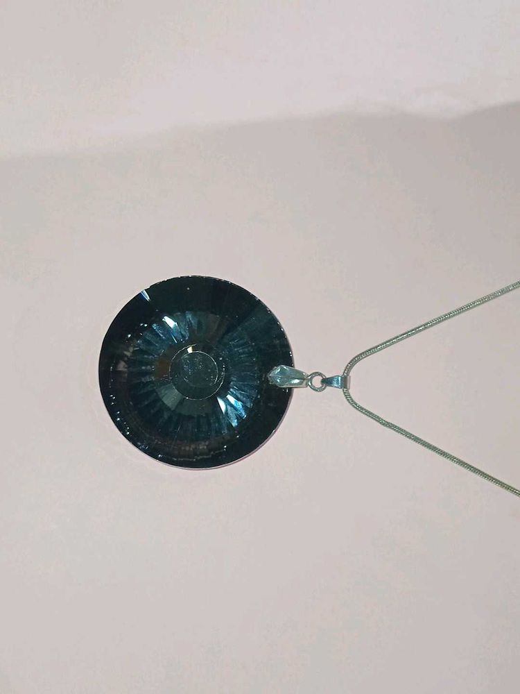 Black And Silver Crystal Necklace
