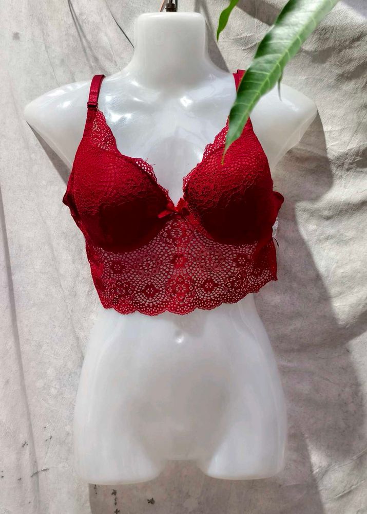 1011. Red Lace Bralette