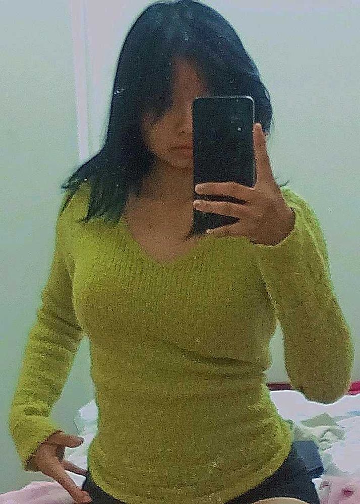 Olive Green Knit Sweater