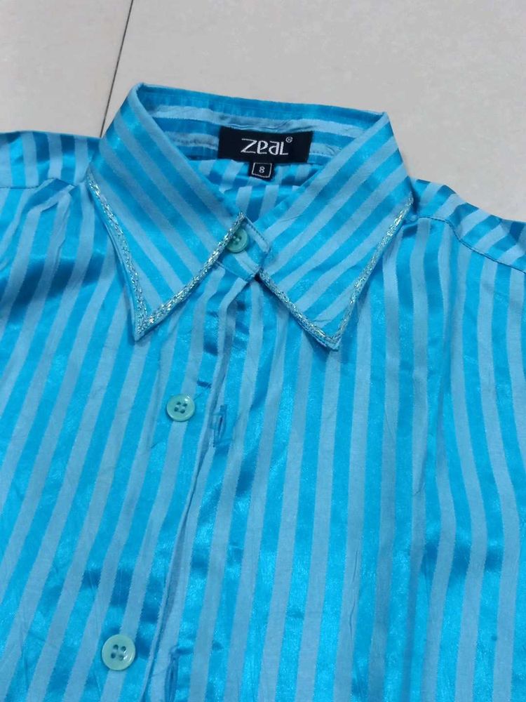 Blue Striped Shirt