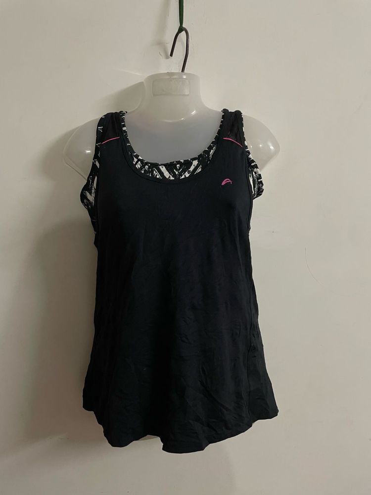 Gym Top With Sports Bra