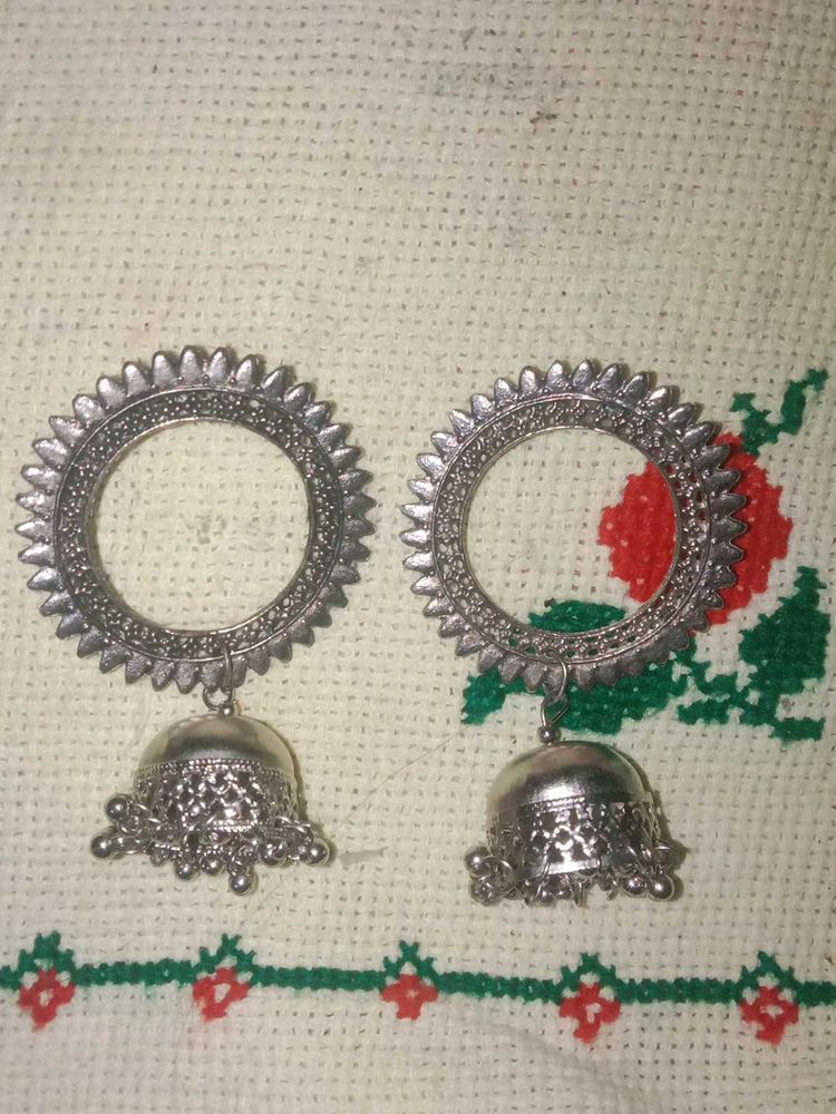 Oxidised Jhumka