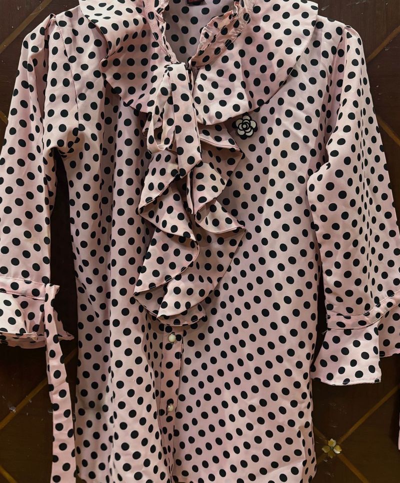 Retro Shirt And Pants Cord Set