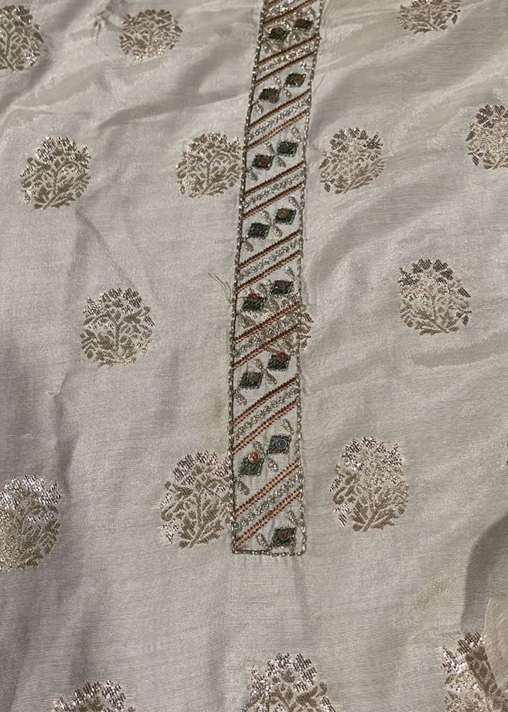 Elegant banarasi touched dress material