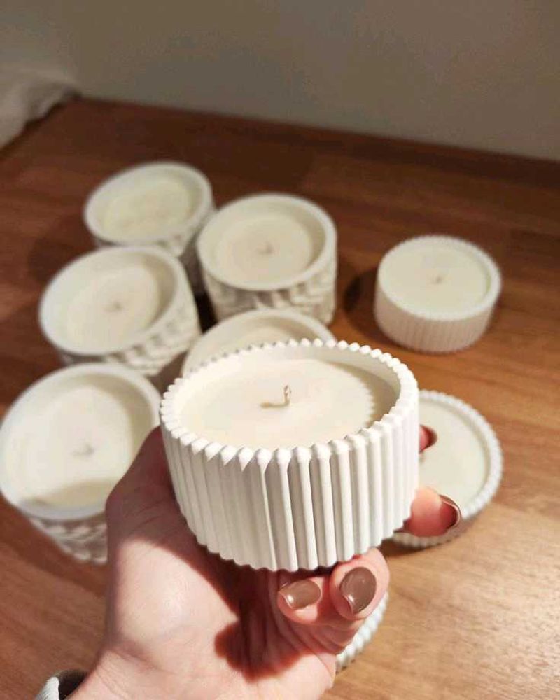 Concrete Jar Candle 🕯️😉