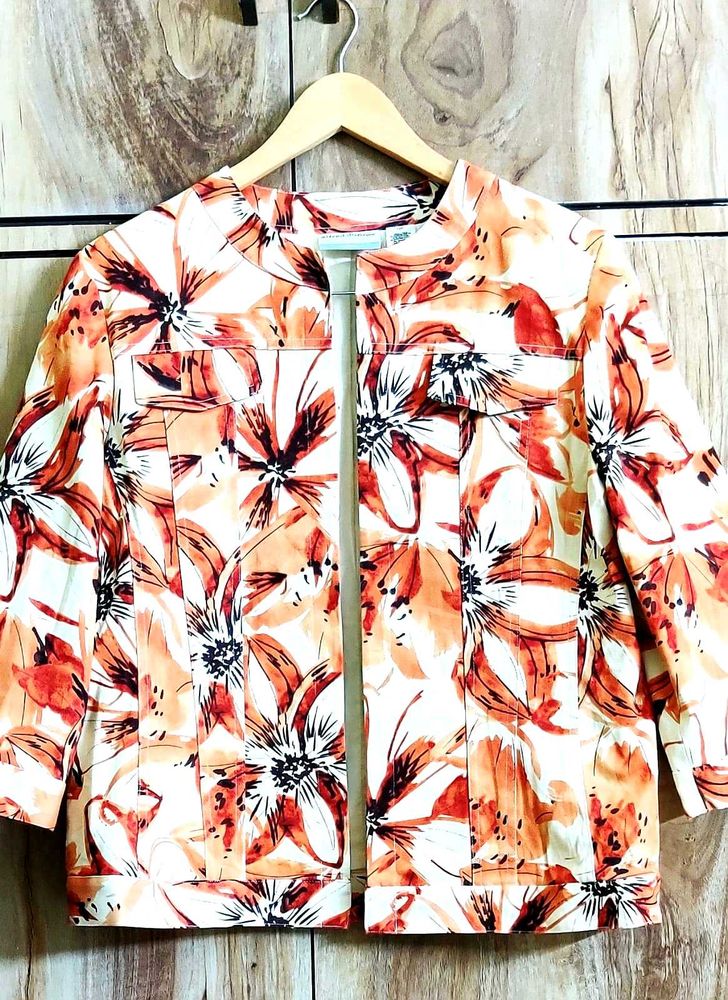 Cotton Printed Jacket Size-36-38