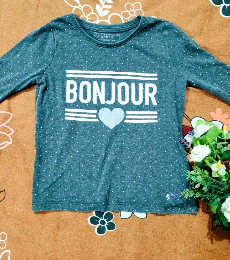 Cute Bonjour Top