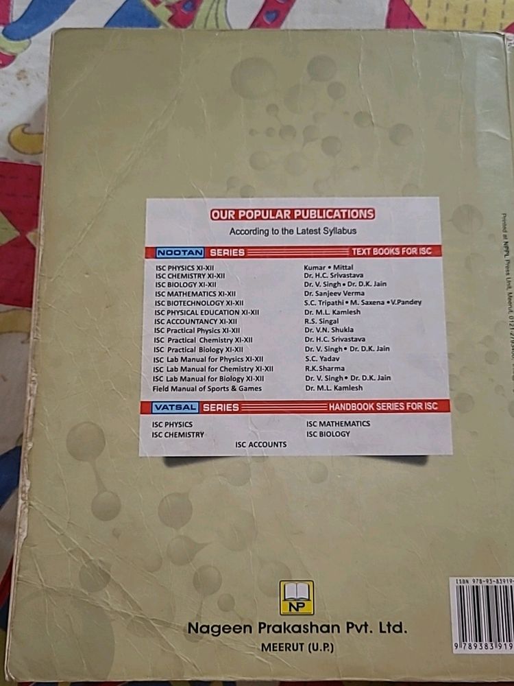 ISC Chemistry For Class 11 By Dr. H C Srivastav