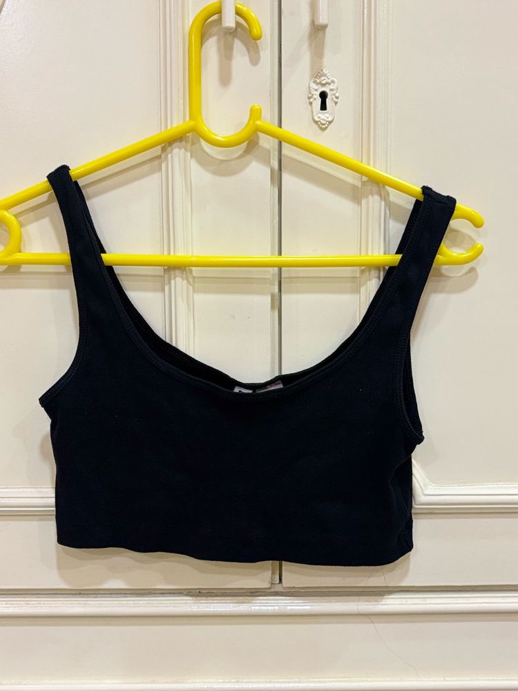 Black Bralet Crop Top