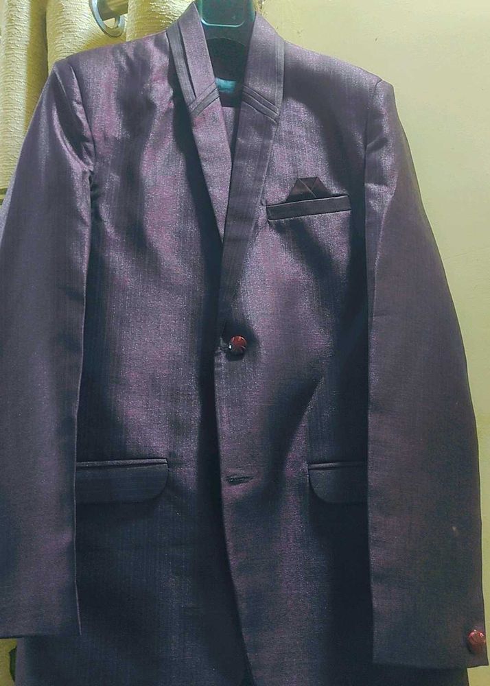 Burgundy Two-Piece Suit