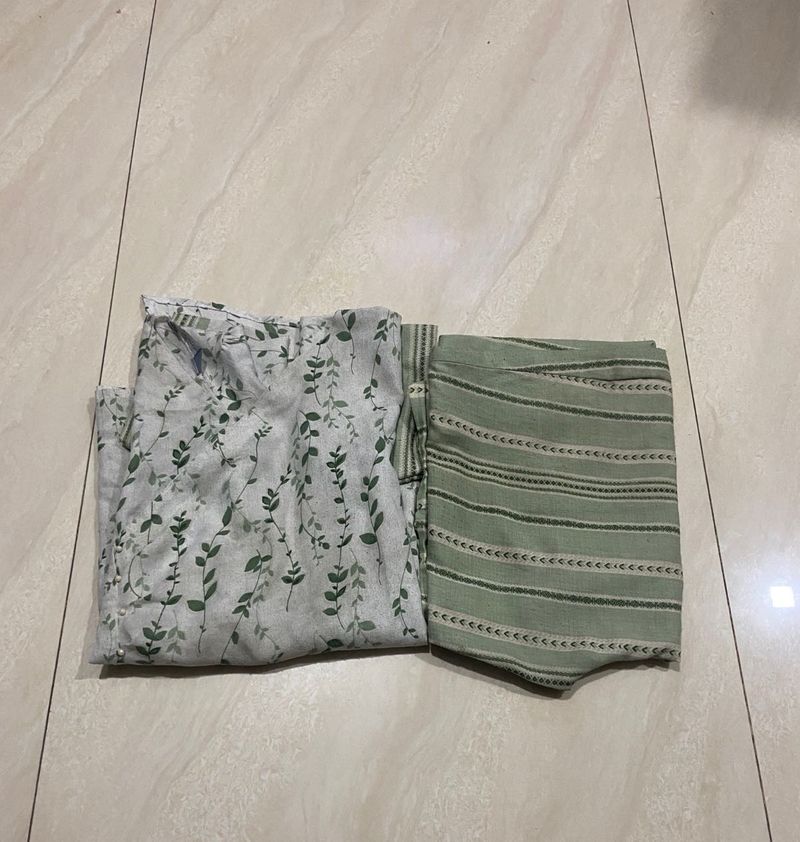 🤩 Printed Green White Coord Set 🤩