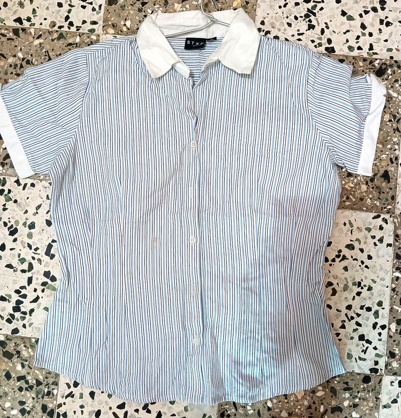 Pure Cotton Girls Shirt, Wear Once Only It Is Tight To Me So Want To Sell