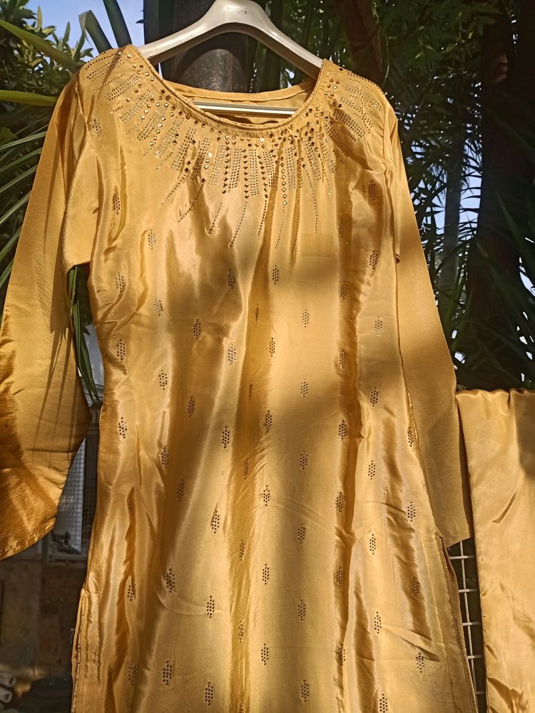 Golden Silk Suit