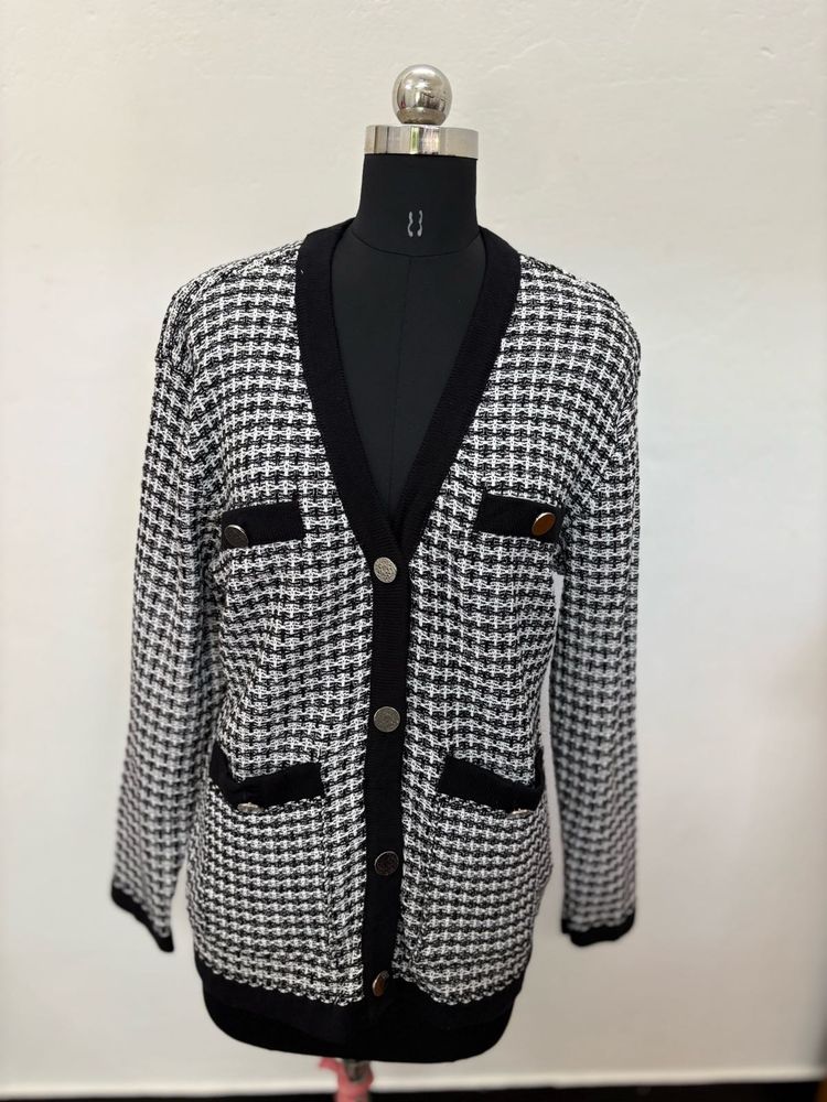 Houndstooth Cardigan