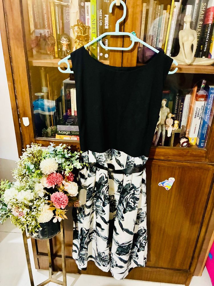 Floral Print Fit &amp; Flare Dress