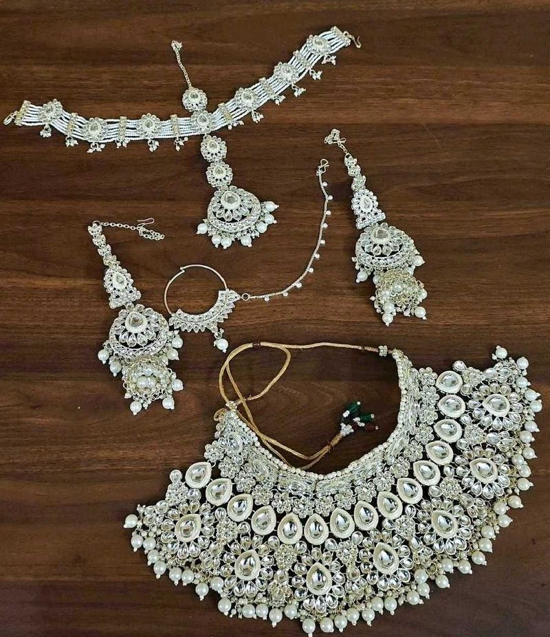 Super Stunning Pearl &amp; Kundan Bridal Jewellery Se