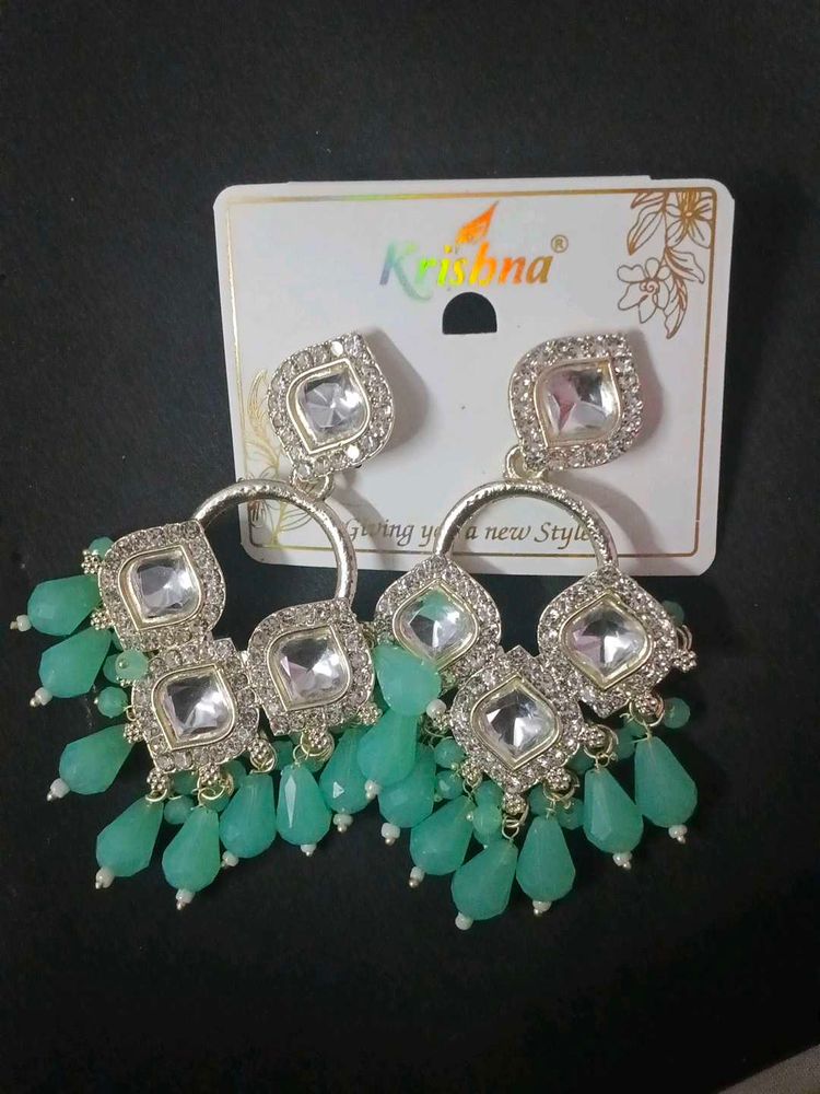 Krishna Silver Dangle Earrings