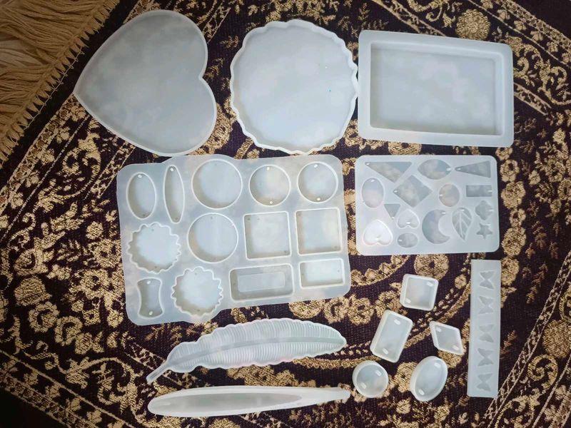 Resin Mould+sticker&amp;flowers