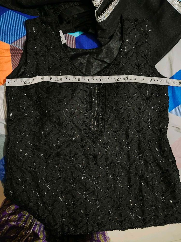 New Black Shrara Set Party Wear Today Offer Only