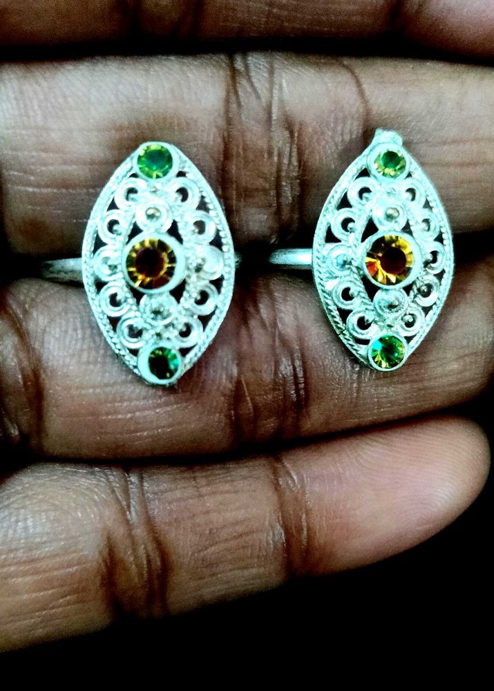 Silver Tone Toe Rings