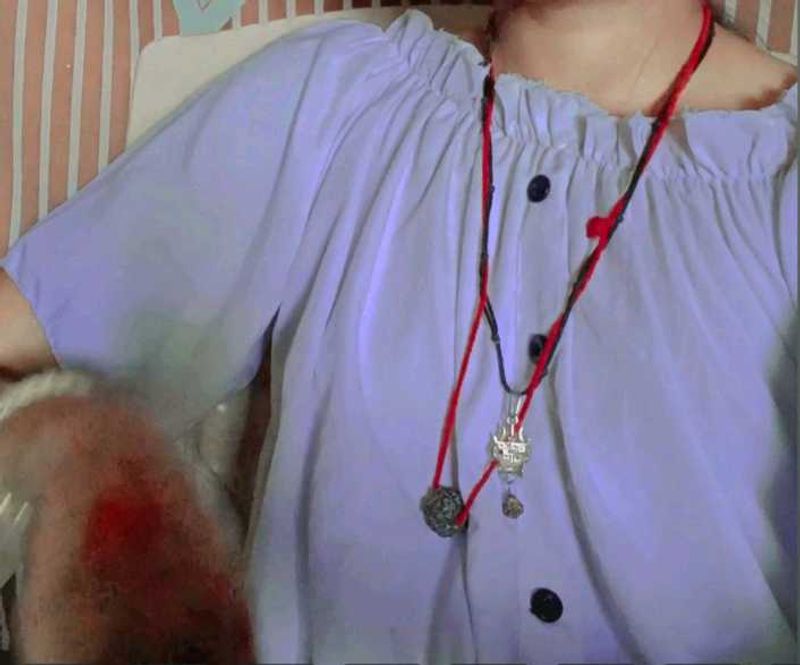 Light Blue Off-Shoulder Blouse