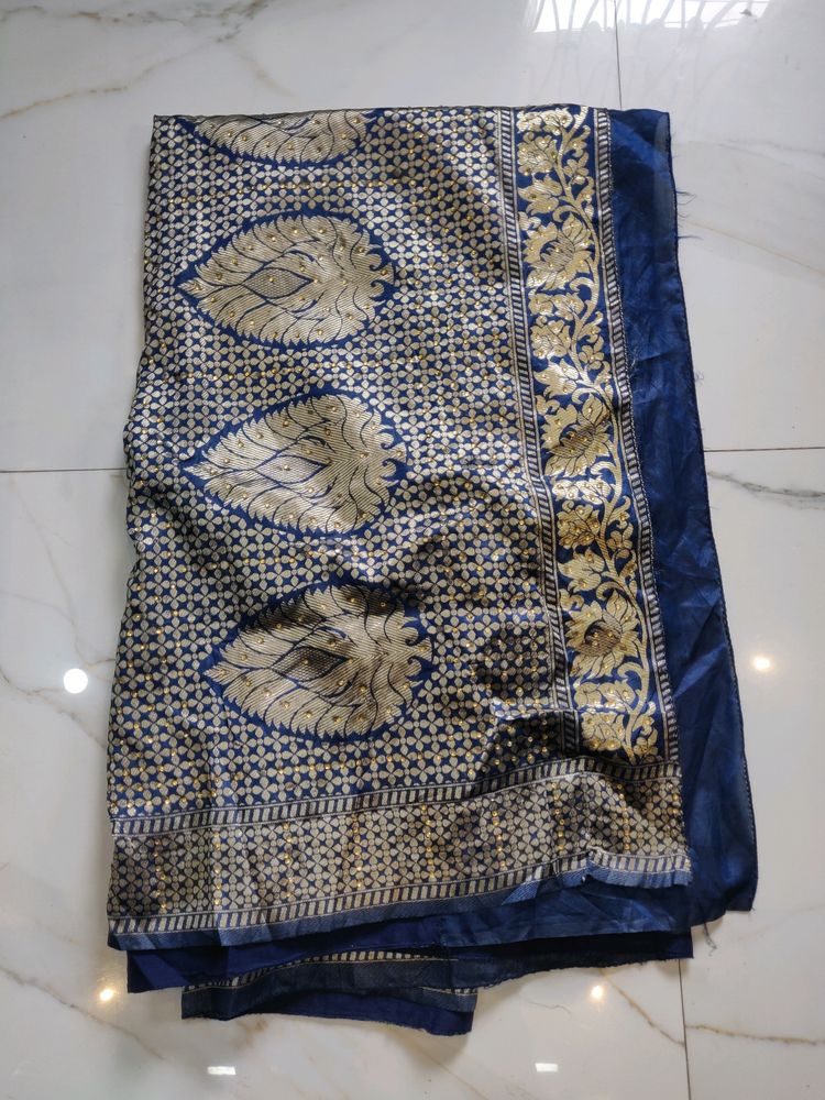 So Elegant Navy Blue Saree