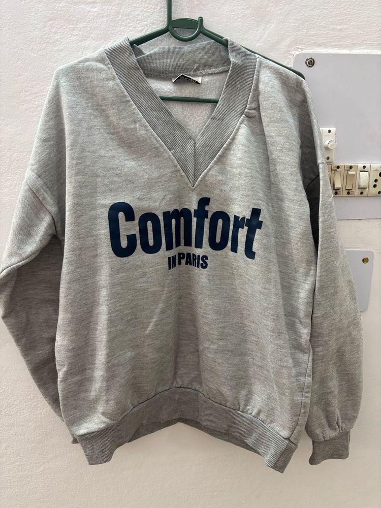 Comfort in Paris V-Neck Sweatshirt