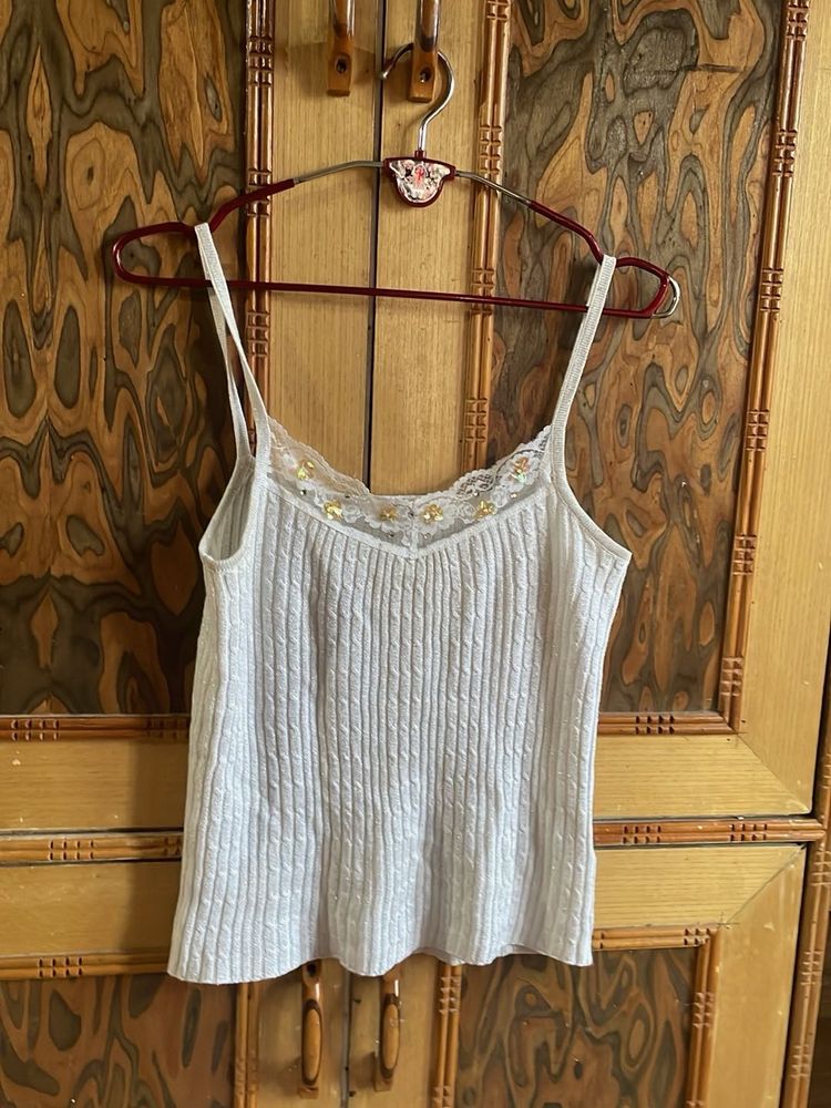 Lace Trim Cami Top