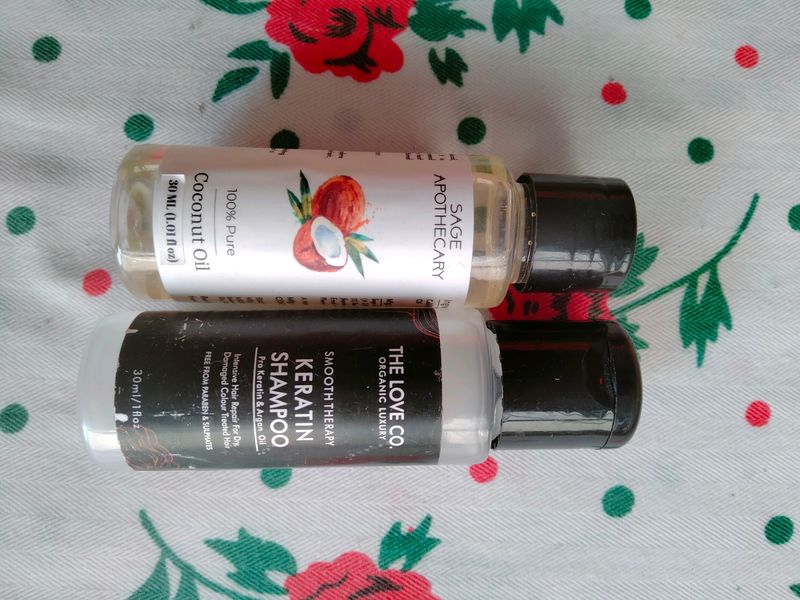 Keratin Shampoo &amp; Coconut Oil Combo