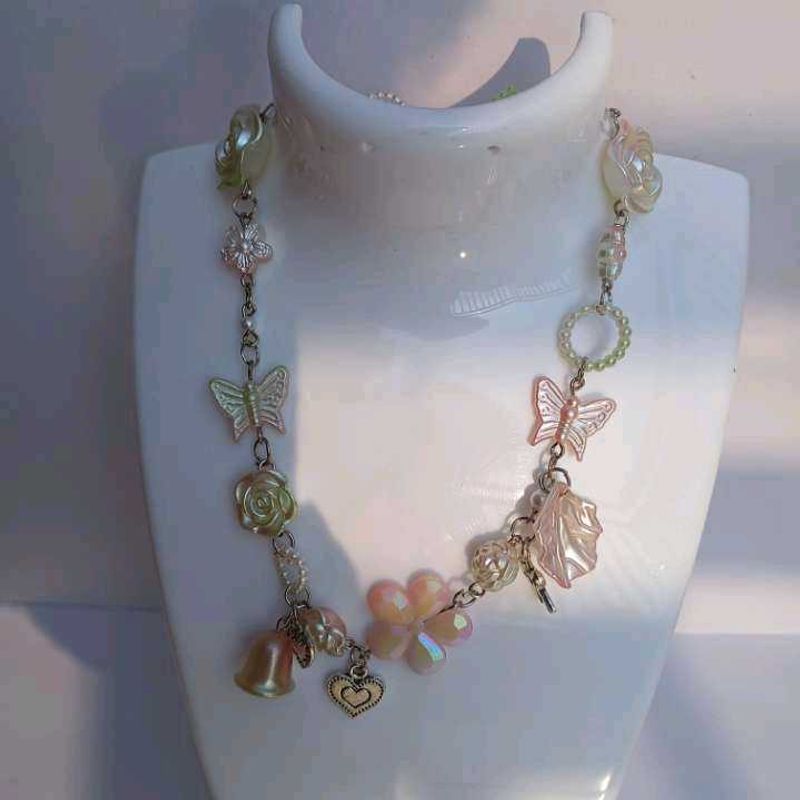 floral  Charm Necklace
