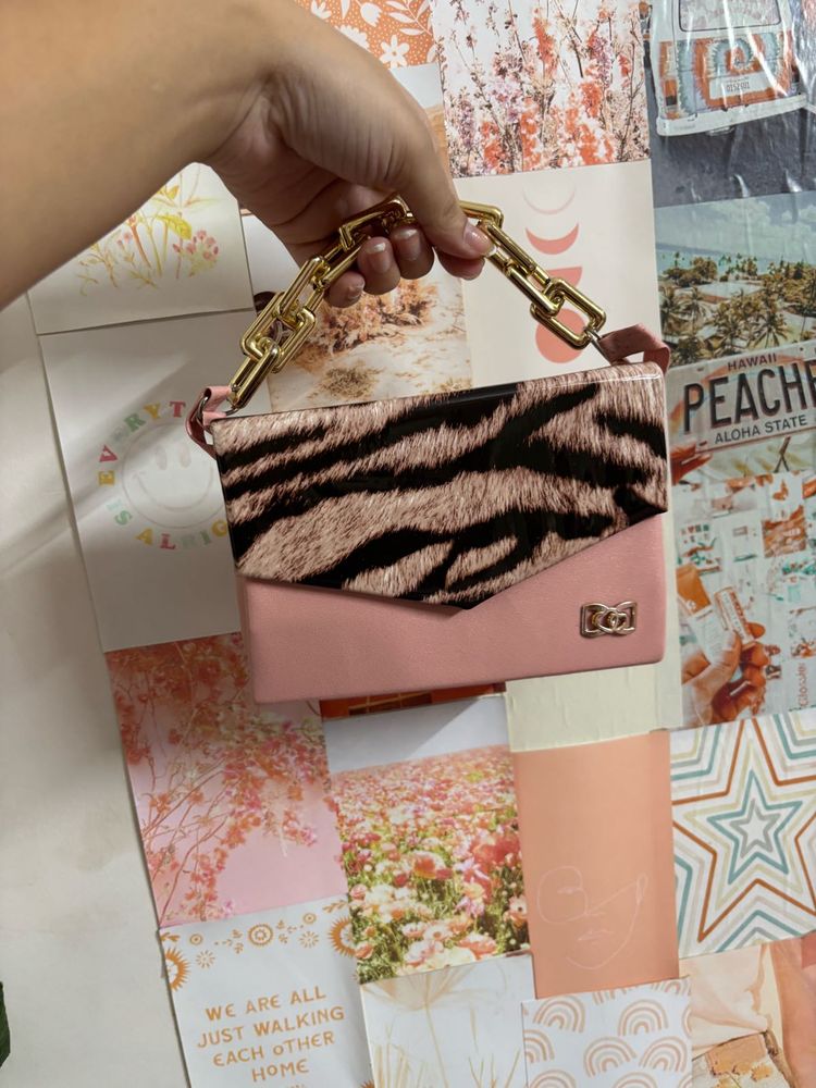 Pink Hand Bag Plus Sling