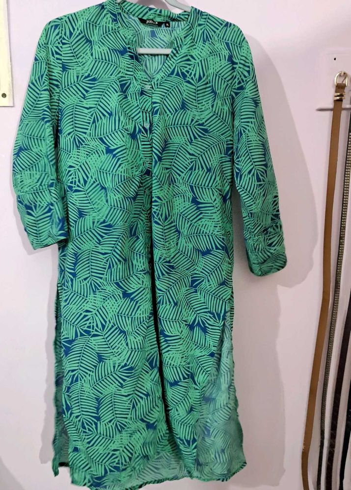 Green Printed Kurti