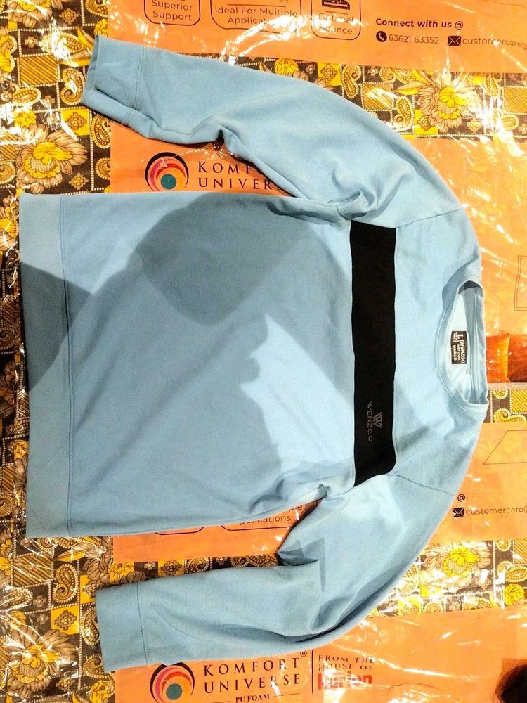 Light Blue Long Sleeve T Shirt