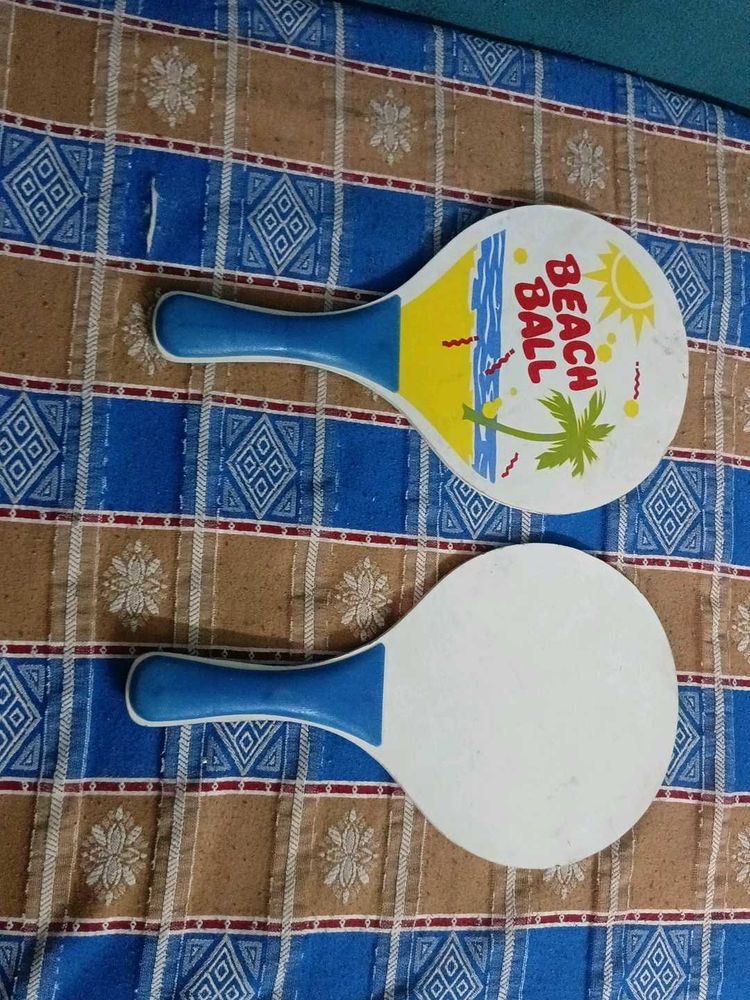 Beach Ball Paddles Set (Pack Of 2)