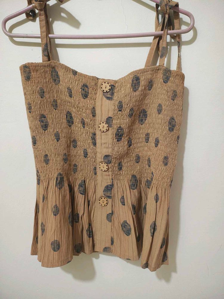 Cute Polka Dot Tank Top With Jacket