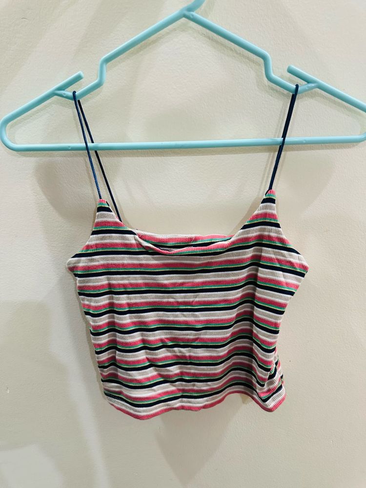 Striped Crop Top