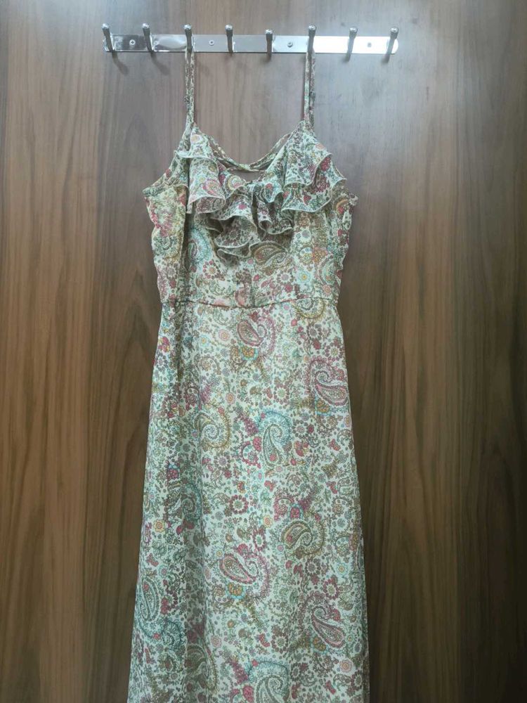 Paisley Print Maxi Dress