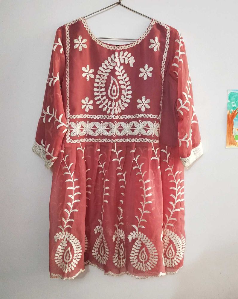 Boho Embroidered Kurta