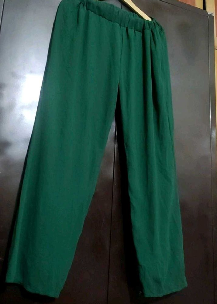 Green🟢 Plazo For Girl Or Women 30 Waist