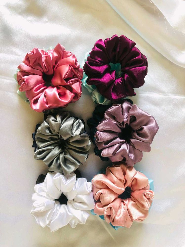 Satin Scrunchie Set 12 Piece