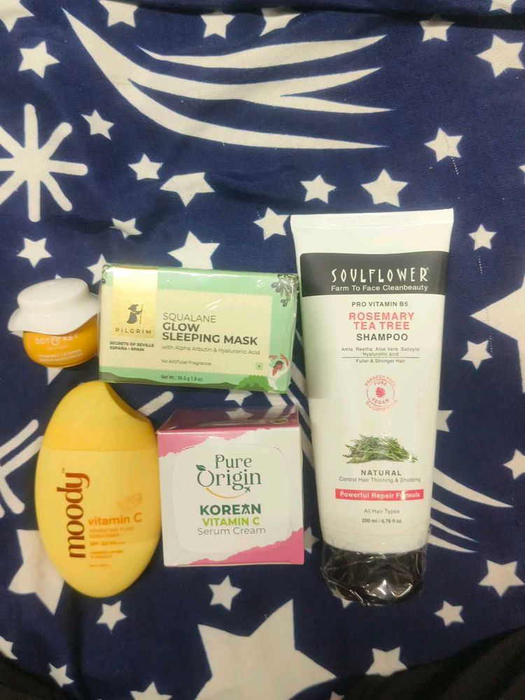 Skincare Bundle: Moody, Pilgrim, Soulflower &amp; More