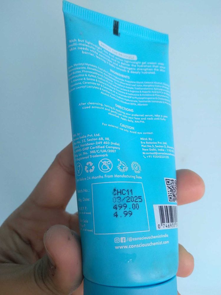 Conscious Chemist Hydro+ Moisturizer