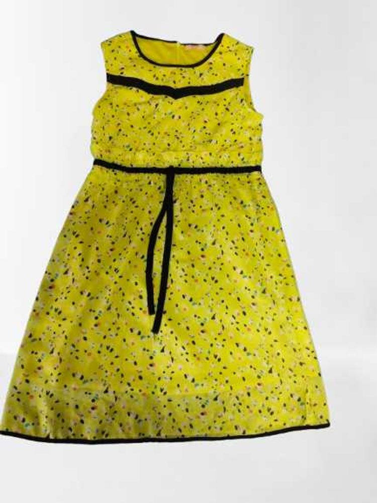 Yellow Dotted Dress