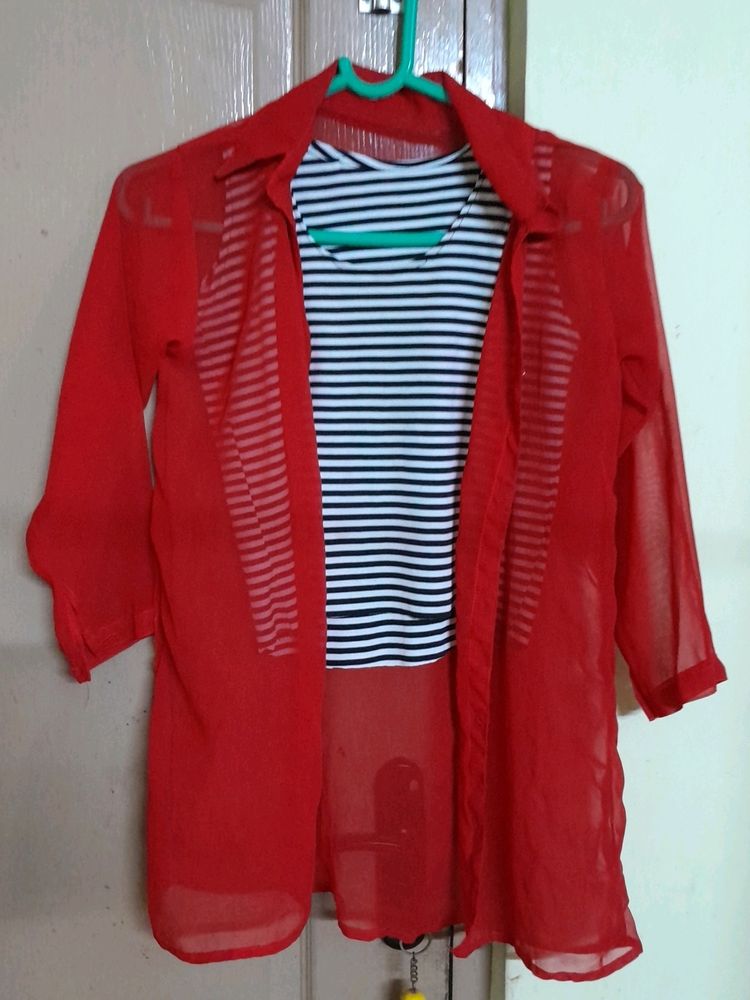 Red Transparent Shirt