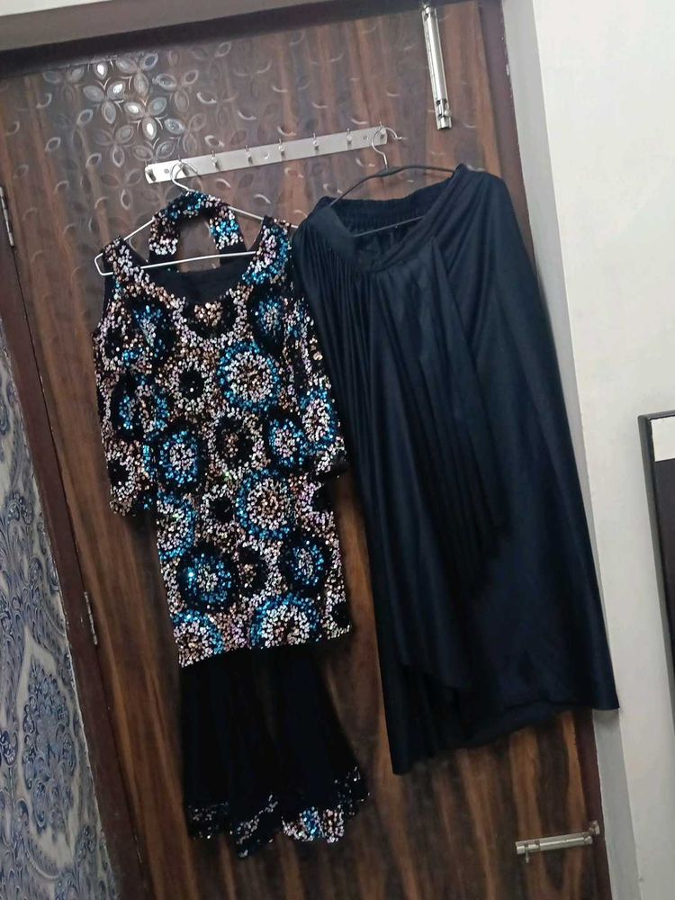Sequin Embellished Kurta Set