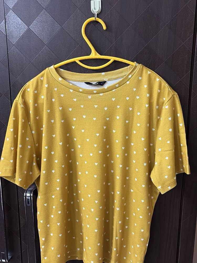 Cute Heart Print Tee