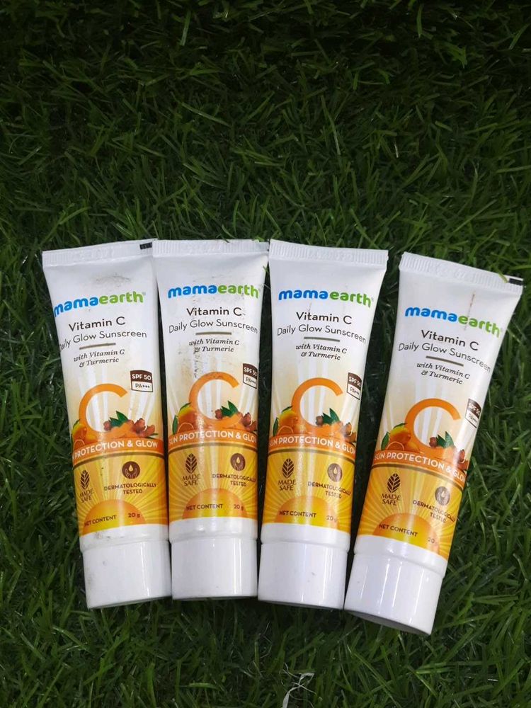💥 Mamaearth Vitamin C Sunscreen 20g×4