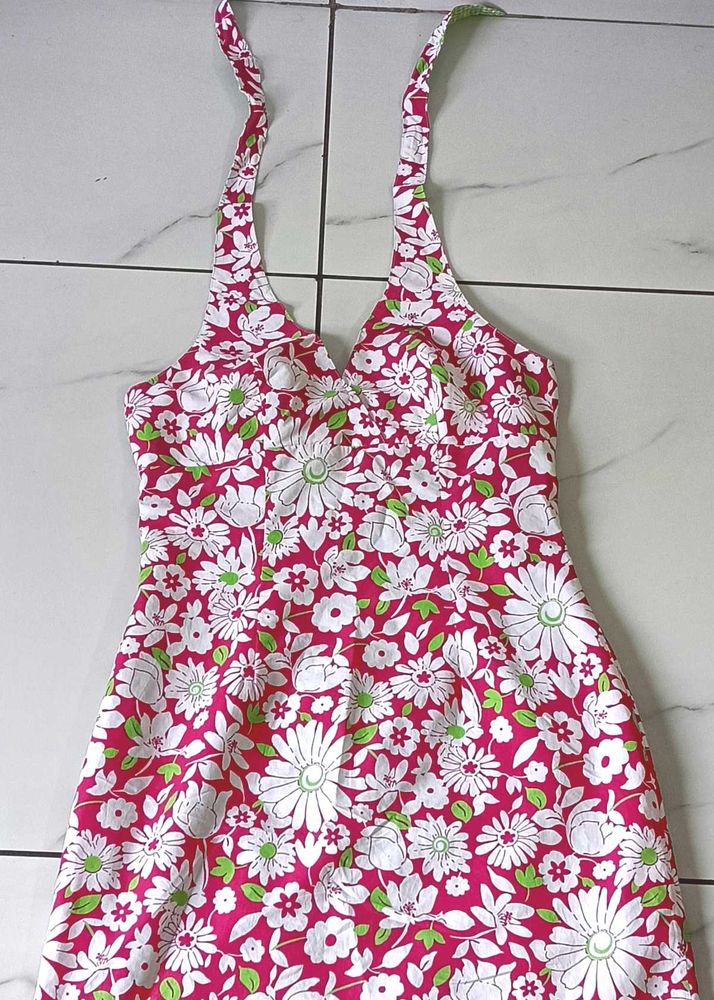 Floral Halter Dress