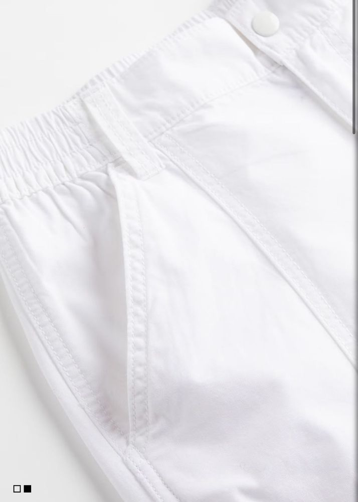 White Cargo Trouser