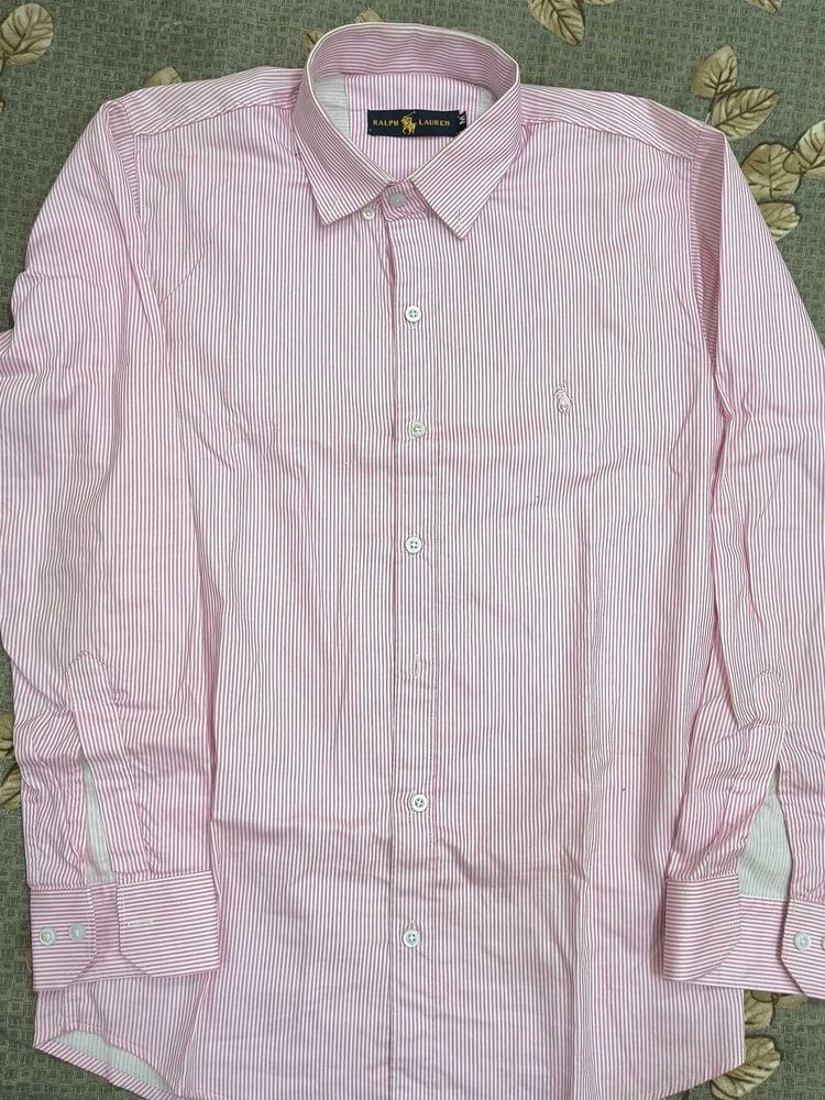 Ralph Lauren Striped Shirt Medium Size
